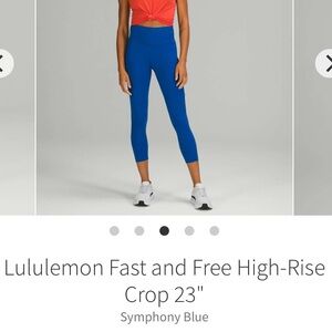 Women’s Lululemon Fast and Free High Rise Leggings